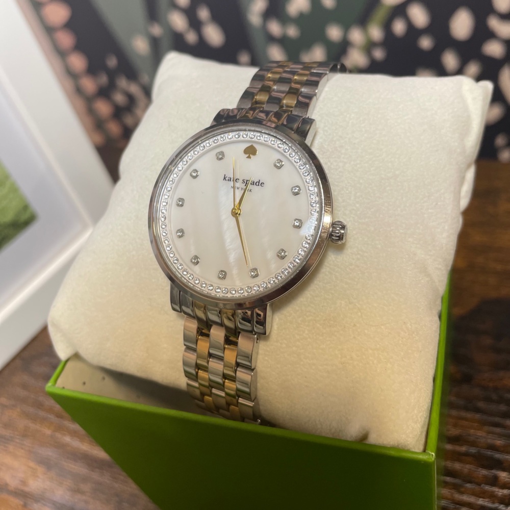 Kate Spade Mother of Pearl Dial two tone